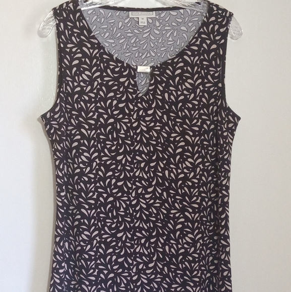 Dana Buchman sleeveless scoop neck top women's size medium GUC - Picture 1 of 4